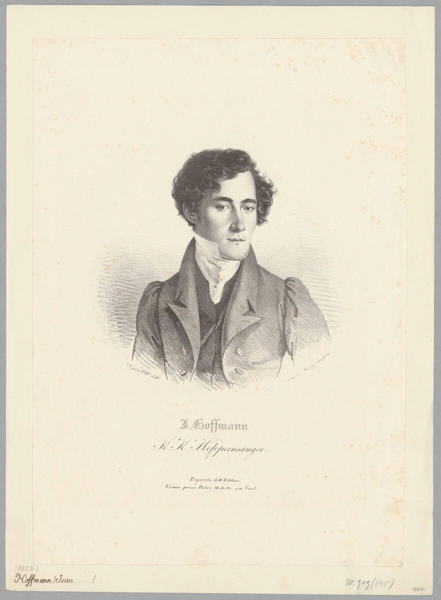 Josef Kriehuber, Johann Hoffmann (1803-1865) [Porträt], Inv. Nr.: DG2026/2/54