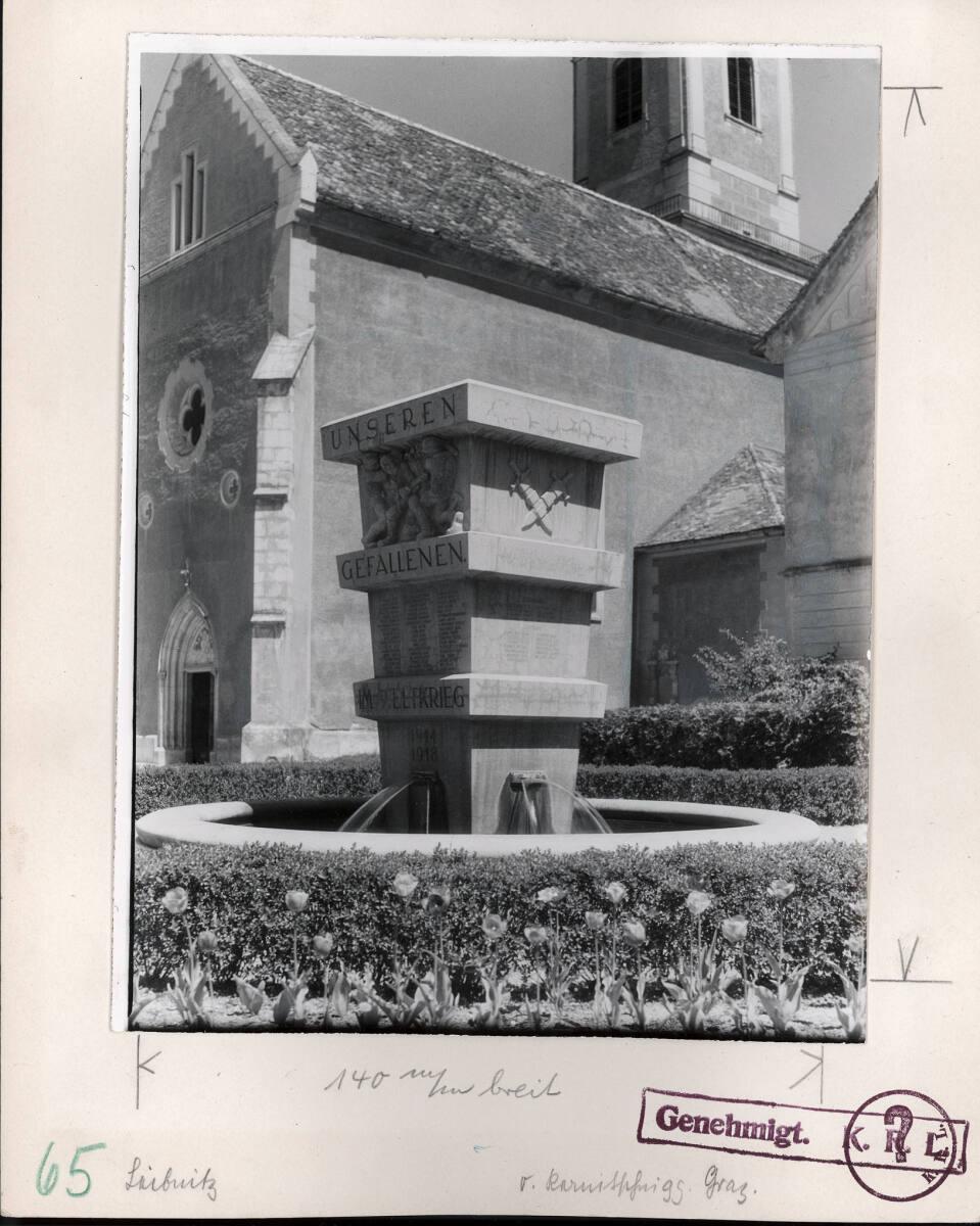 Maximilian von Karnitschnigg, Kriegerbrunnen in Leibnitz, Steiermark, Inv. Nr.: FotoLS2000/933