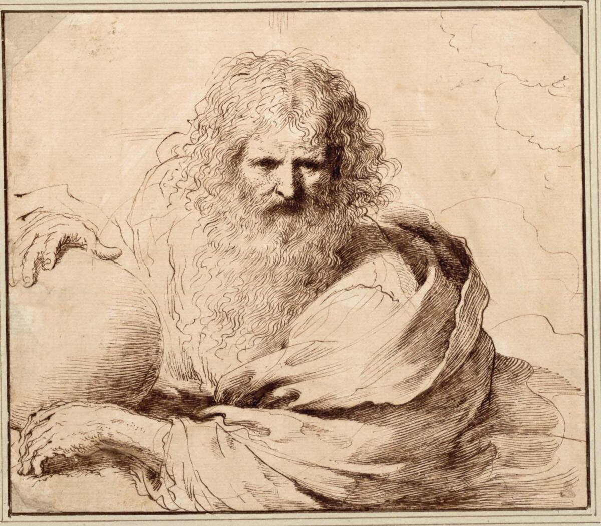 Gottvater in Halbfigur, Guercino
