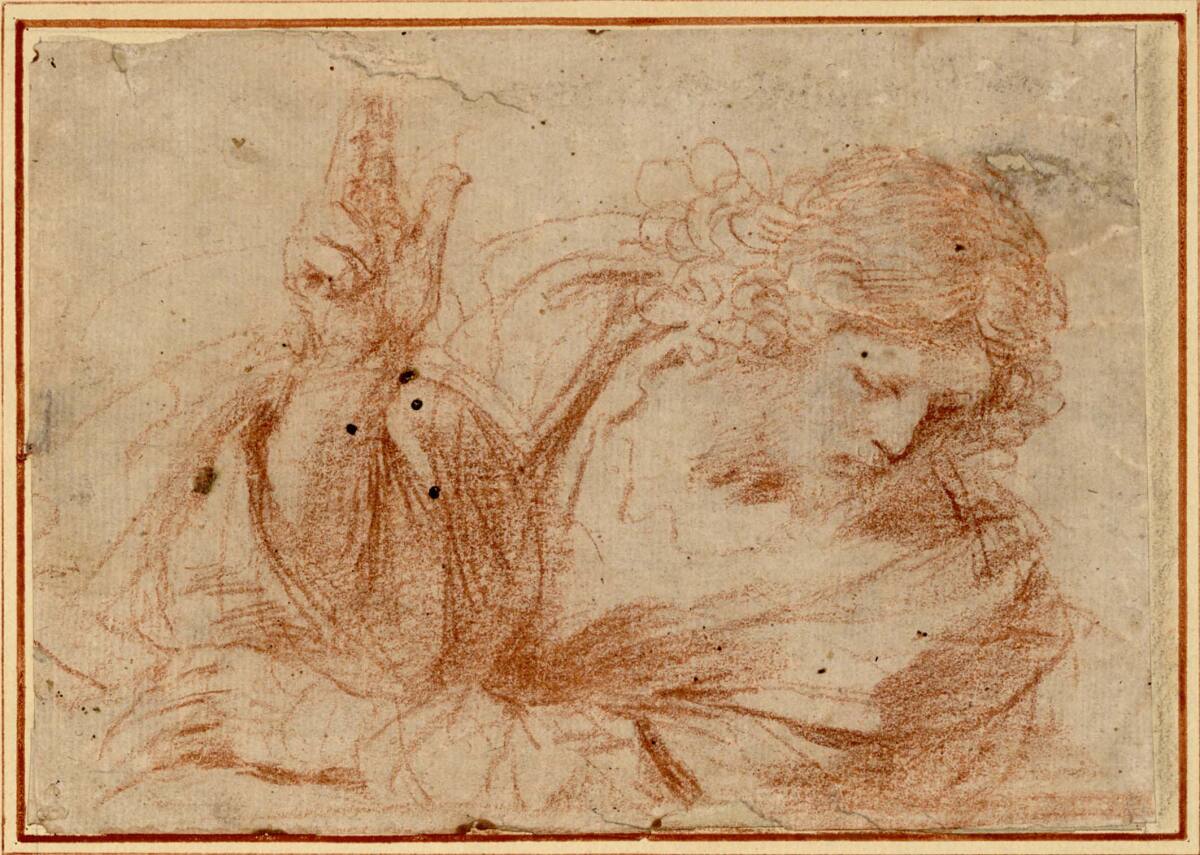 Segnender Christus mit Blick nach unten, Guercino