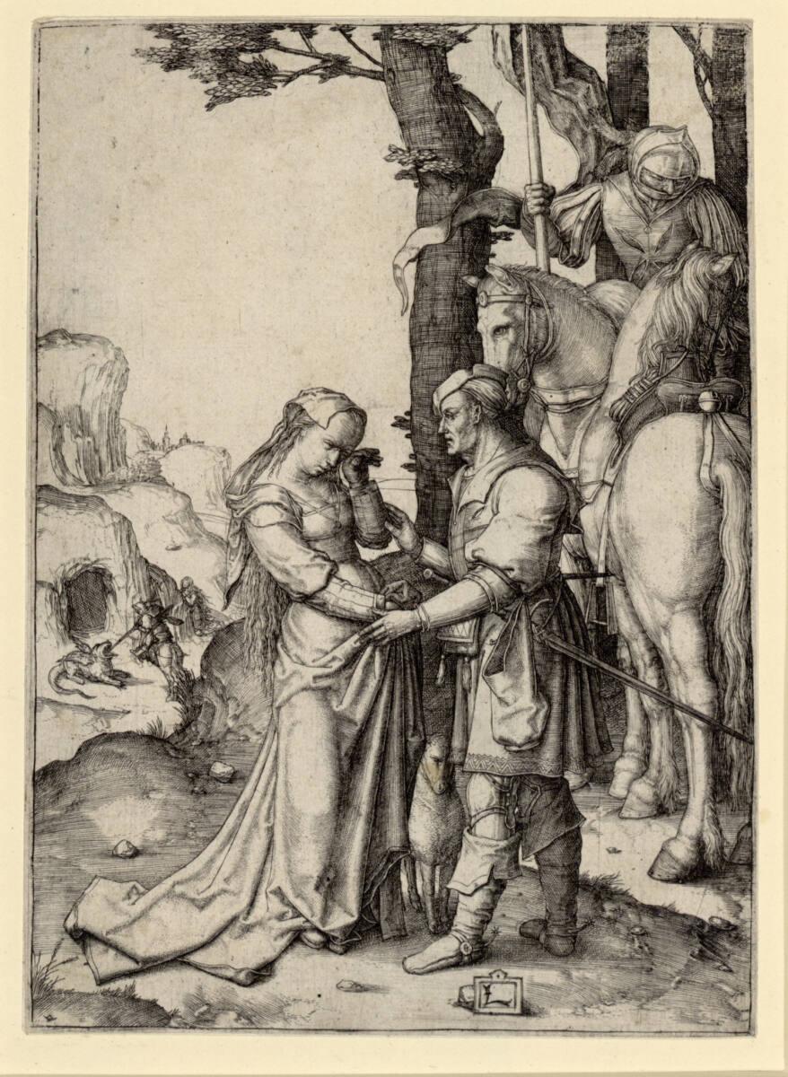 Lucas Hugensz. van Leyden, Der heilige Georg befreit die Prinzessin, Inv. Nr.: DG1926/2019