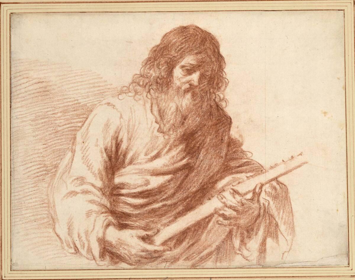 Anonym, Der Apostel Simon (Zelotes) in Halbfigur mit der Säge, Inv. Nr.: 2334