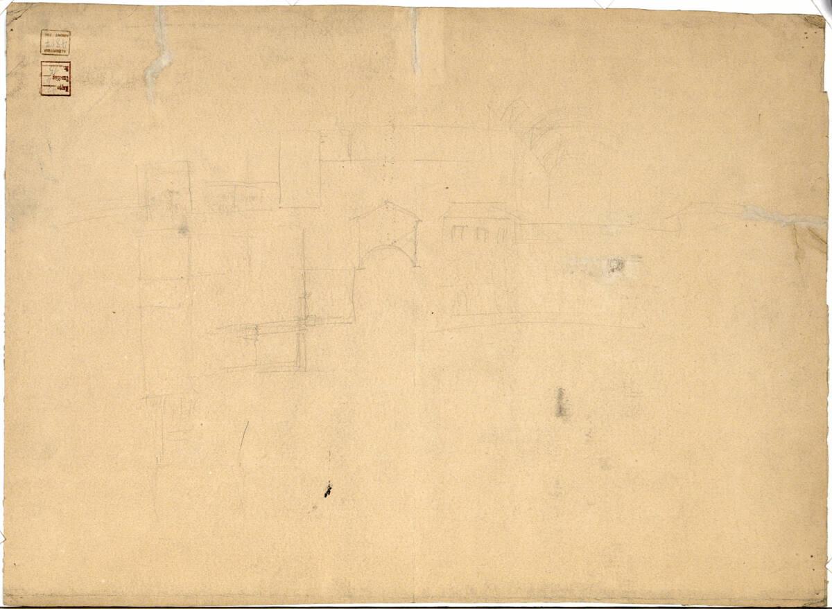 Architekturskizzen, Grundrisse und Aufrisse, Inv. Nr.: AZ4817v