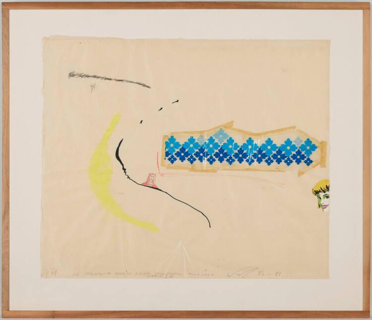 Franz West, Die unglaubliche Reise in einem verrückten Flugzeug (Teil 3 der Bilderwand „Unsere …