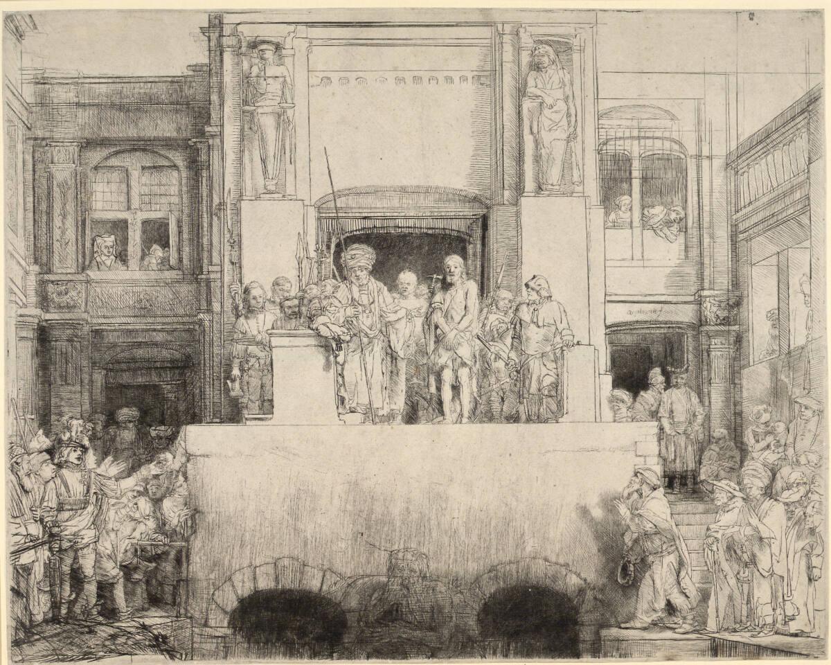 Ecce Homo, Rembrandt, 1655