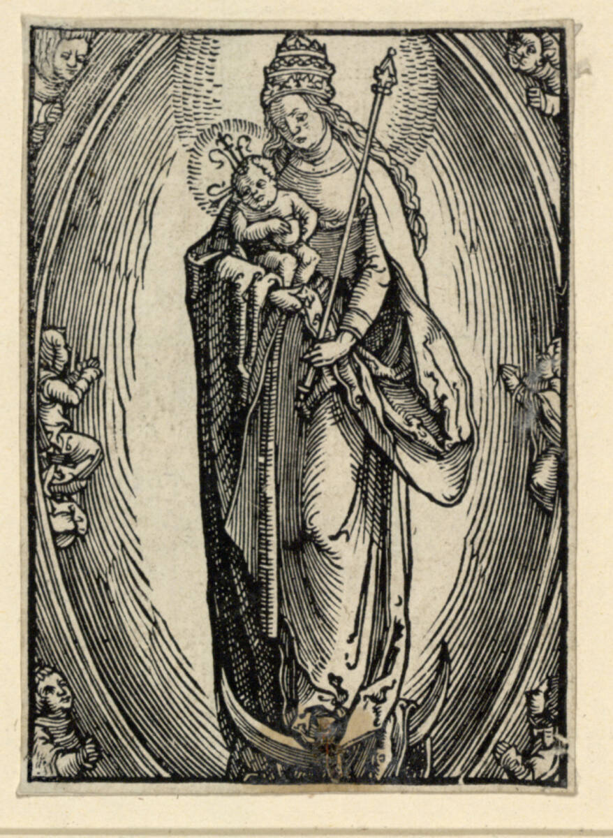 Madonna mit Kind und Szepter auf dem Halbmond, Lucas van Leyden