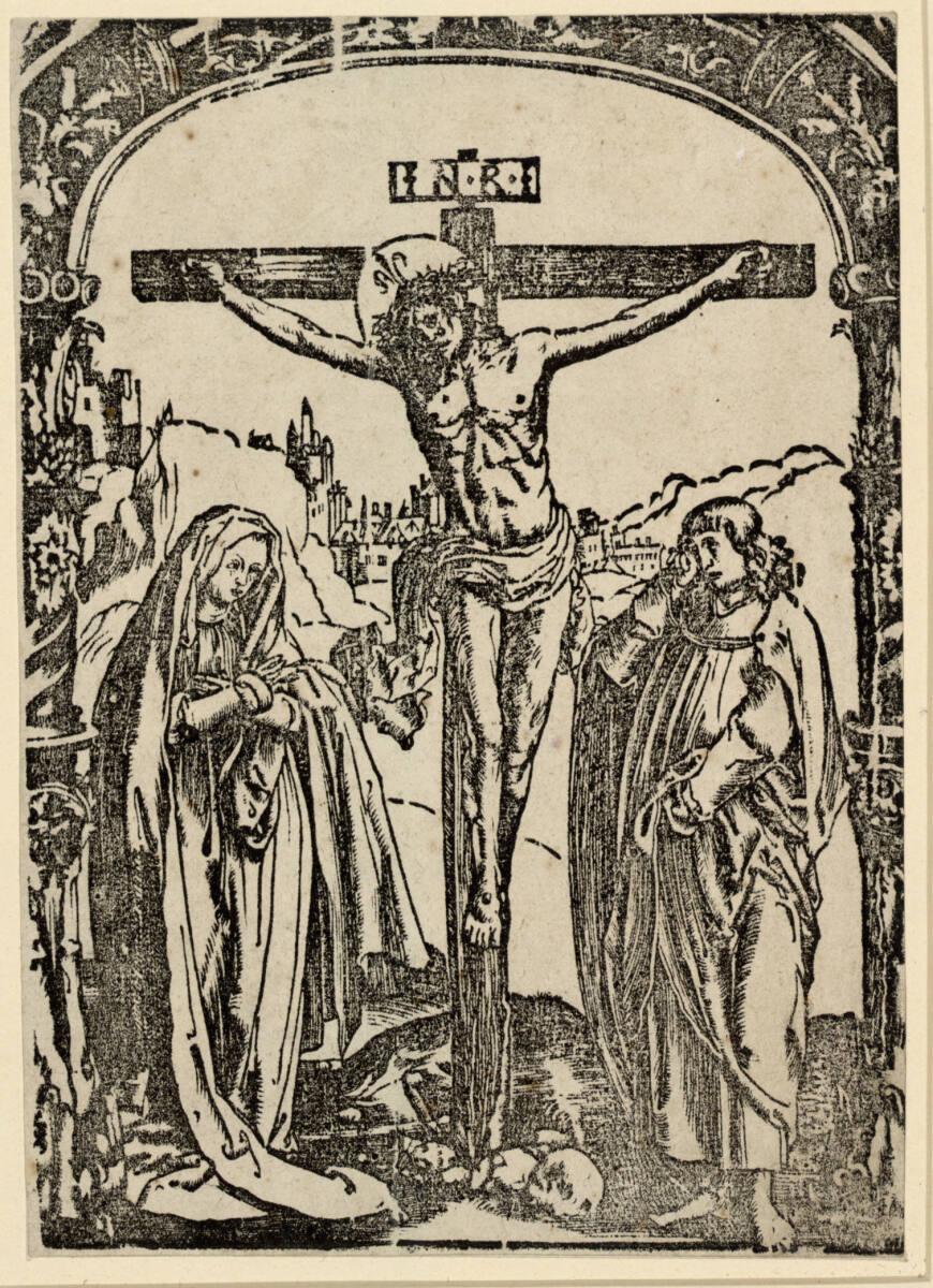 Christus am Kreuz mit Maria und Johannes, Lucas van Leyden