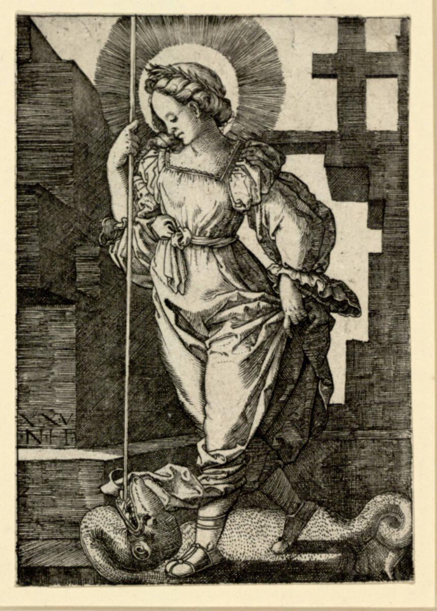 Nikolaus Hogenberg, Heilige Margarethe, Inv. Nr.: DG1949/458