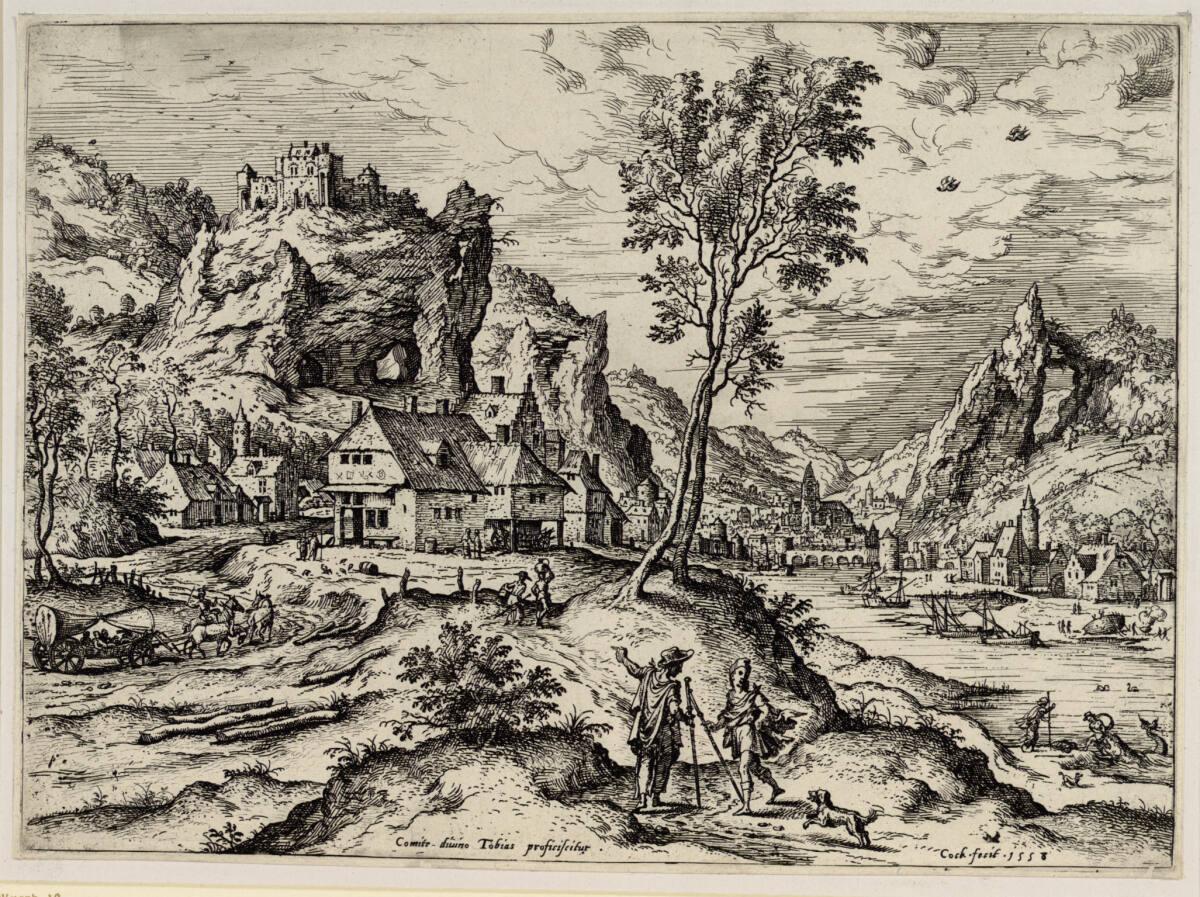 Hieronymus Cock, Tobias und der Engel, Inv. Nr.: DG1957/337/3