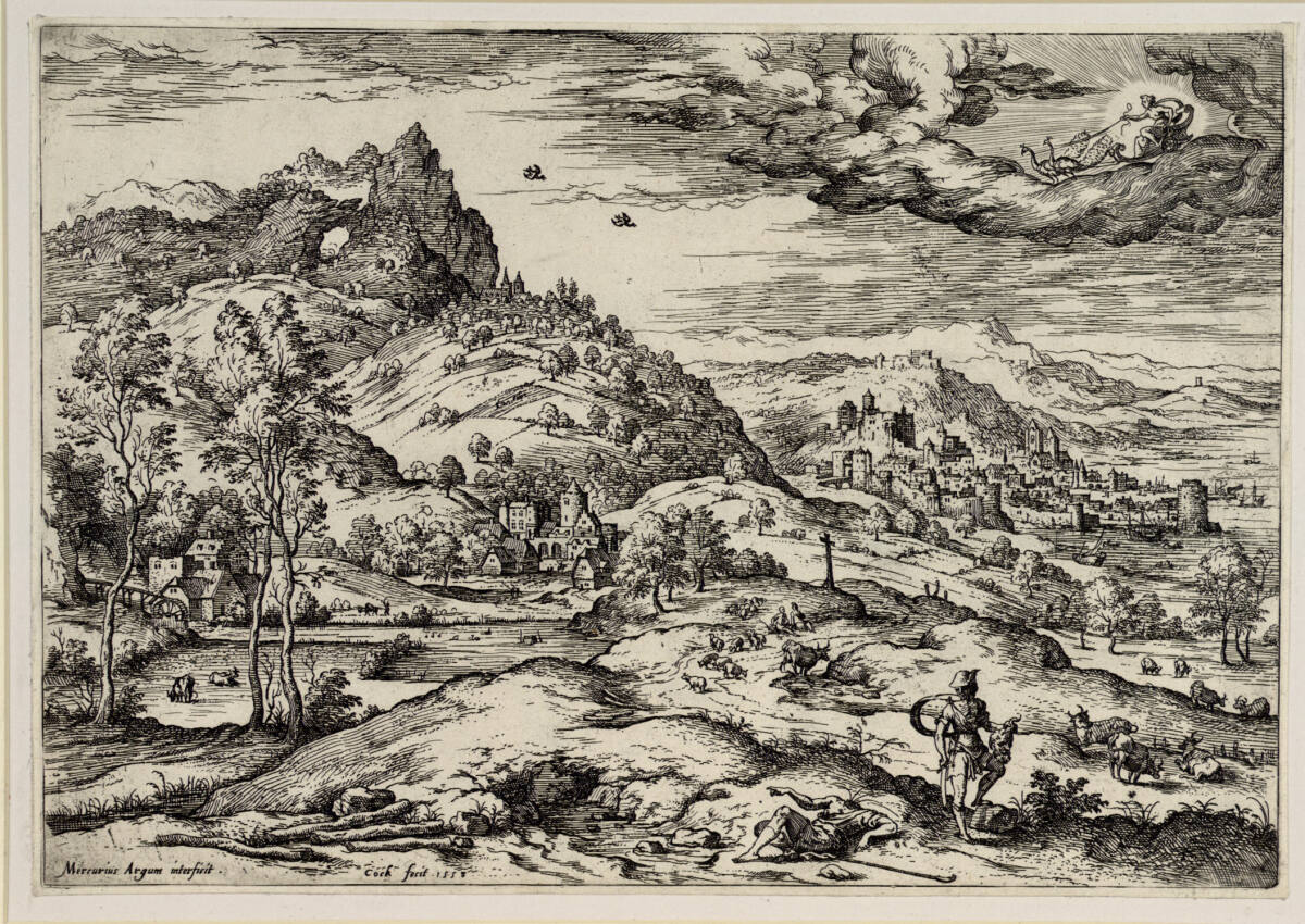 Merkur mit dem Kopf des Argus, MatthijsCock, 1558
