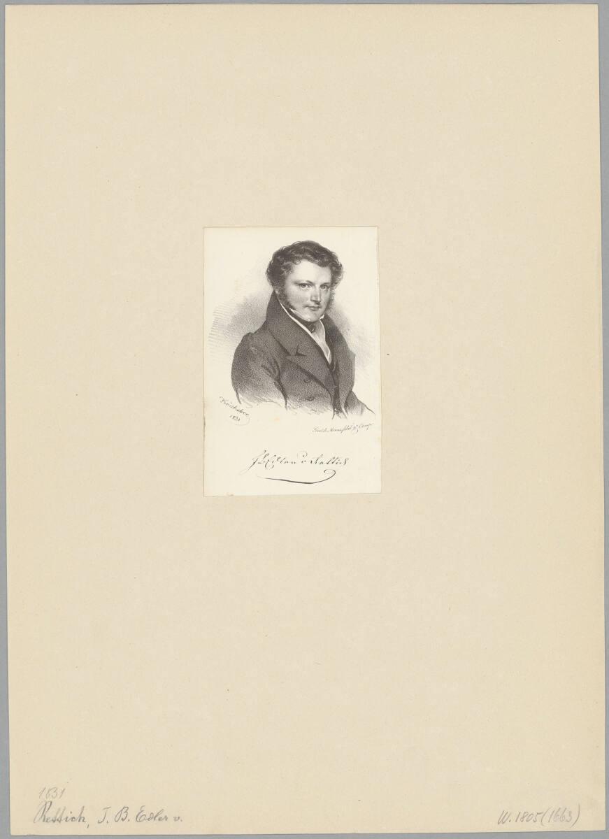 Josef Kriehuber, Johann Baptist Edler von Rettich (1793-1861) [Porträt], Inv. Nr.: DG2026/2/179