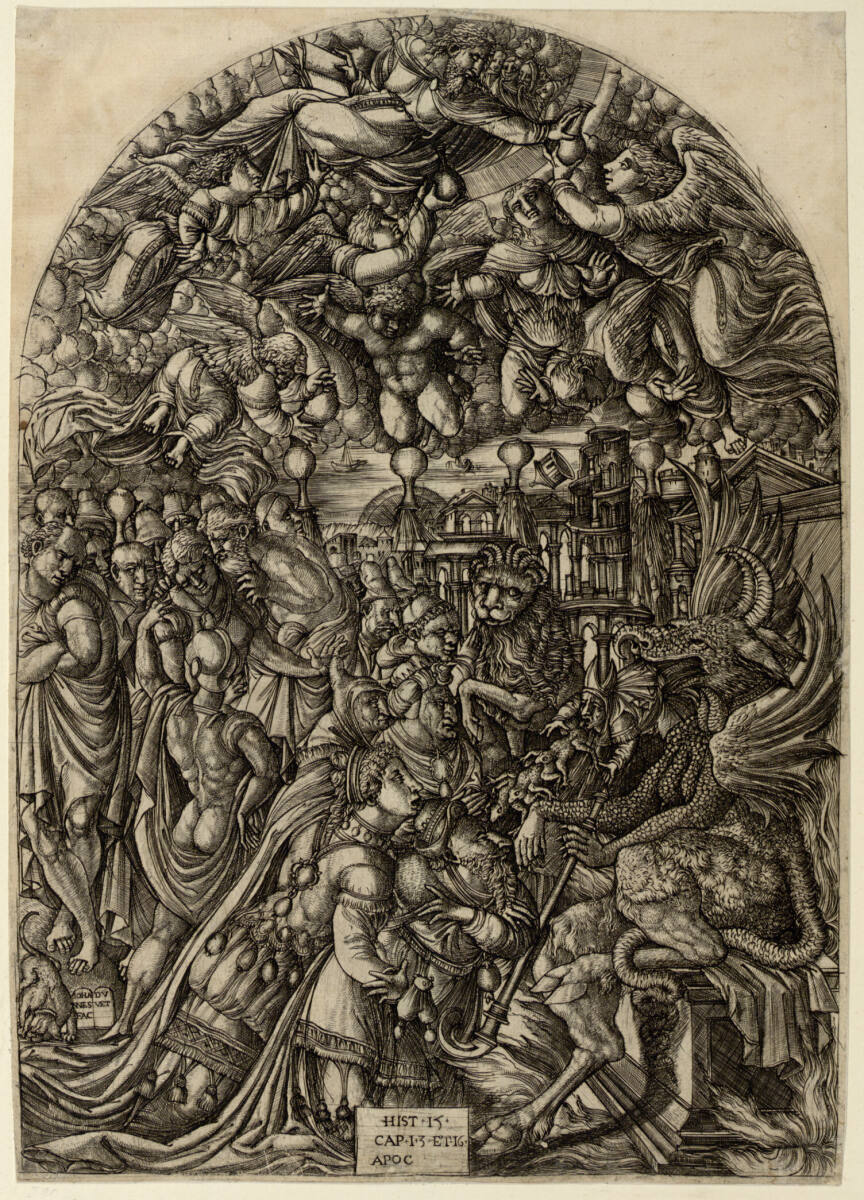 Die Anbetung des Drachen, Jean Duvet, 1546–1555
