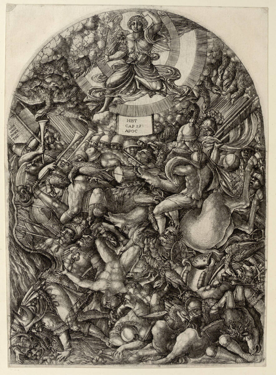 Der Engel in der Sonne, Jean Duvet, 1546–1555