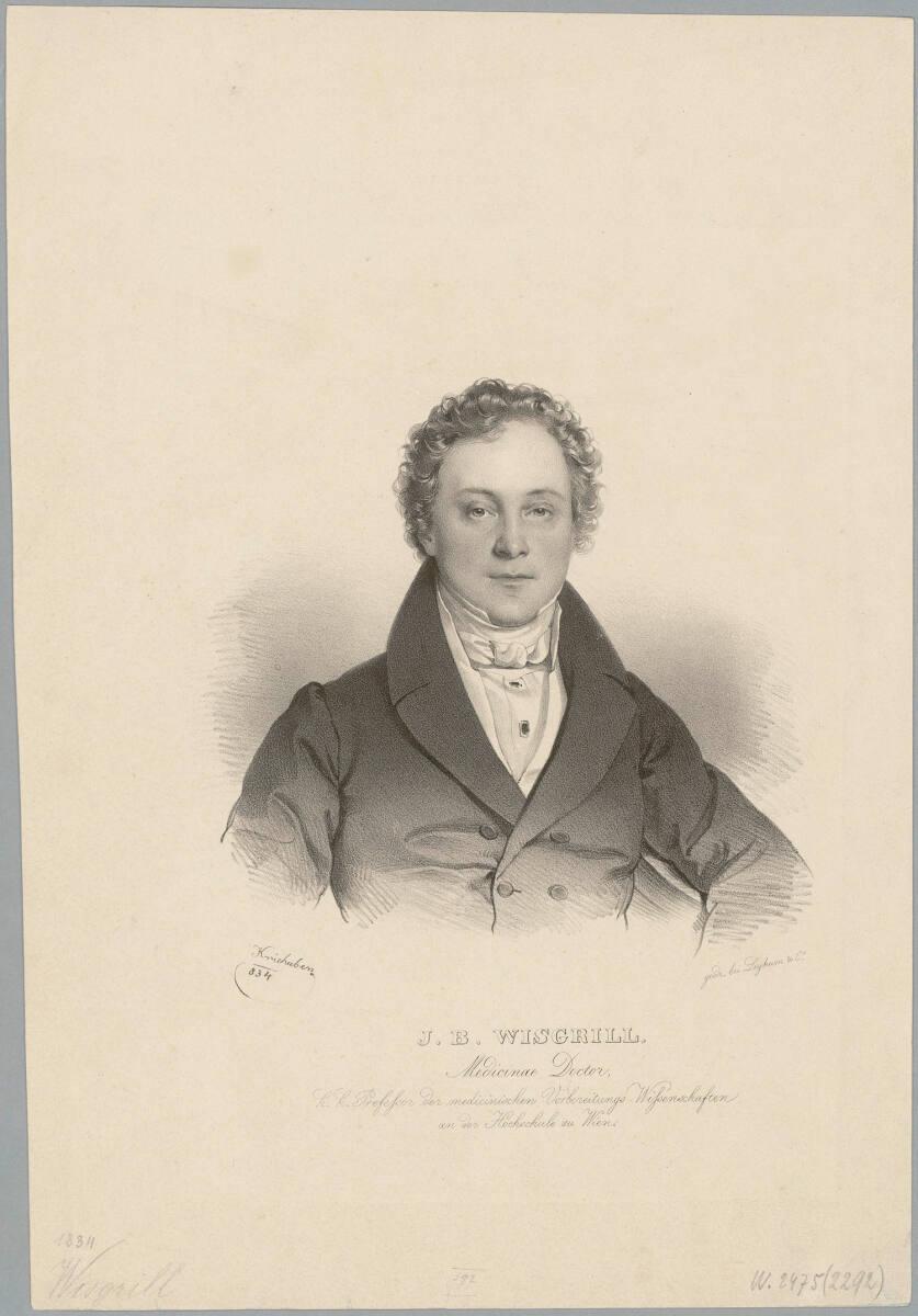 Josef Kriehuber, Johann Baptist Wisgrill (1795-1851) [Porträt], Inv. Nr.: DG2026/2/264