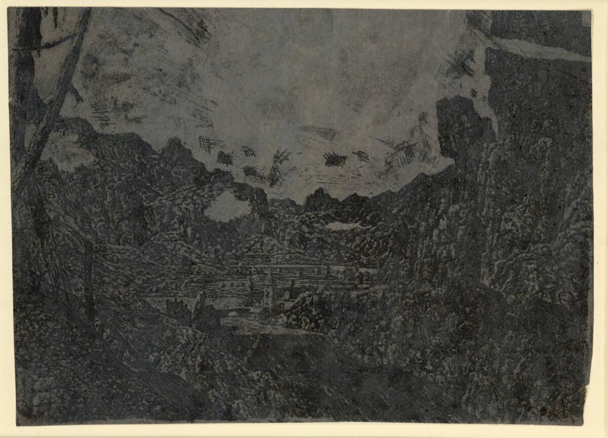 Hercules Pietersz. Seghers, Die Landschaft mit dem Wasserfall, Inv. Nr.: DG1933/2190