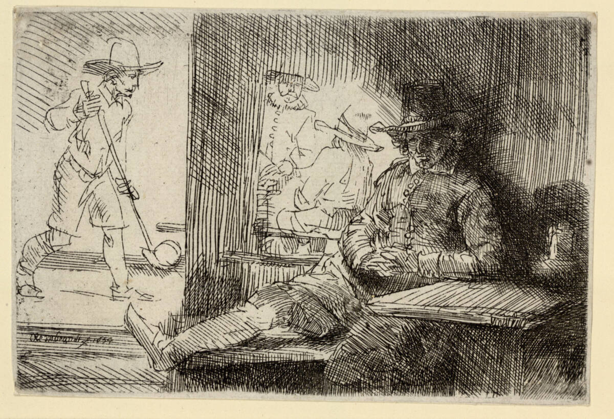 Das Golfspiel, Rembrandt, 1654
