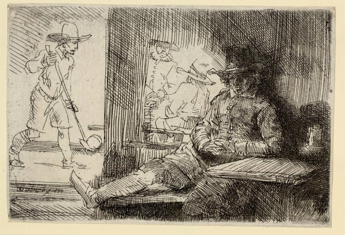 Das Golfspiel, Rembrandt, 1654