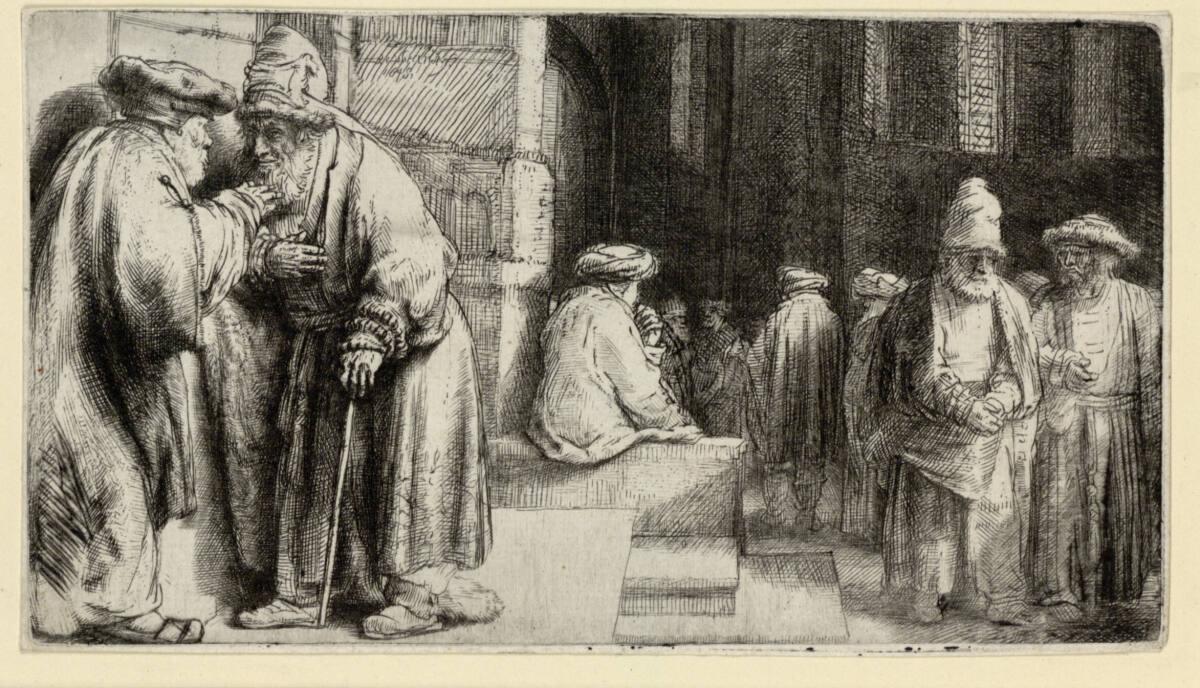 Rembrandt Harmensz. van Rijn, Die Synagoge, Inv. Nr.: DG1926/234