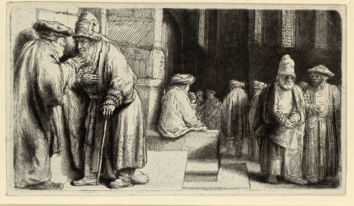 Die Synagoge, Rembrandt, 1648