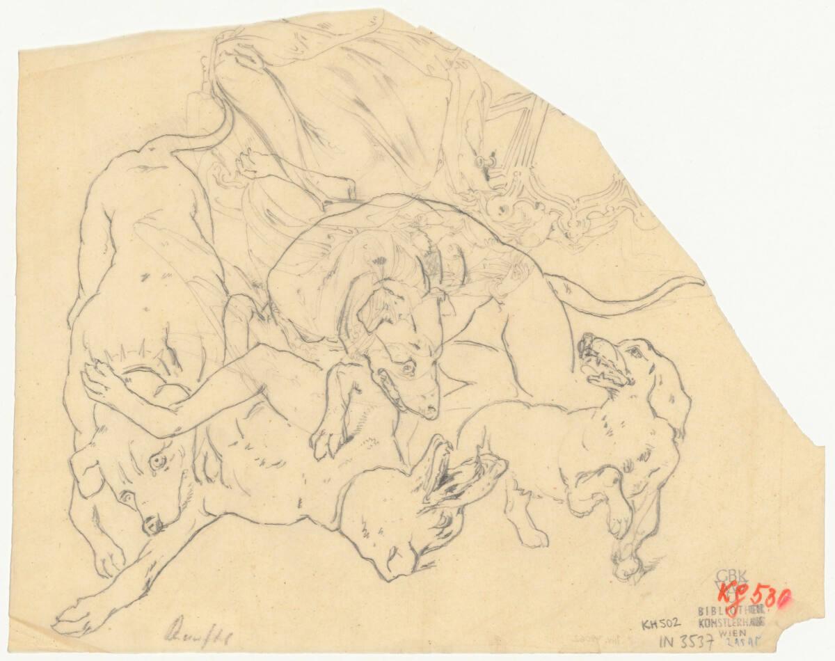 Johann Matthias Ranftl, Kämpfende Hunde, Inv. Nr.: 49062