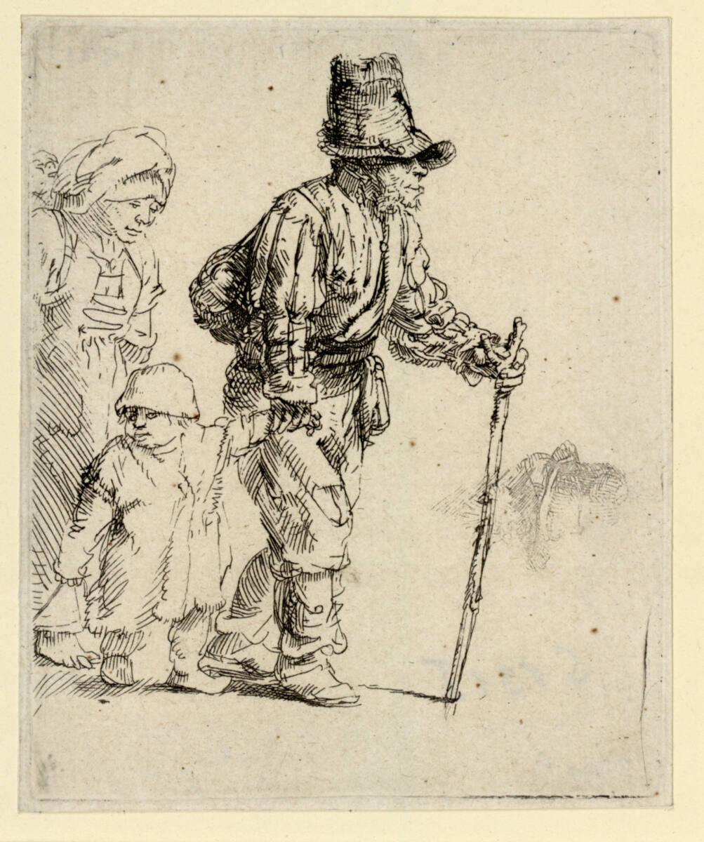 Rembrandt Harmensz. van Rijn, Der Bauer mit Weib und Kind, Inv. Nr.: DG1926/244