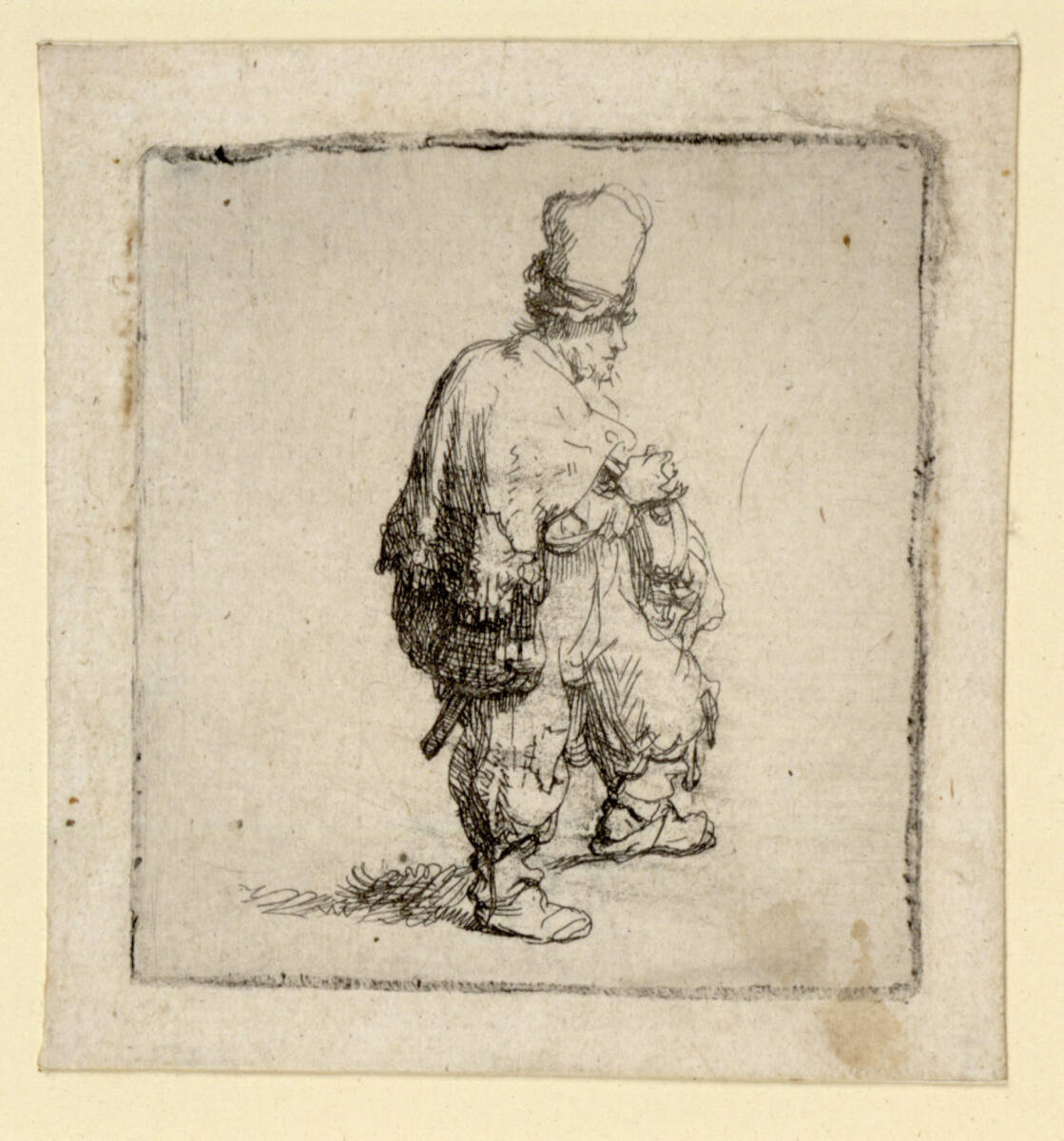 Pole in hoher Mütze, Rembrandt