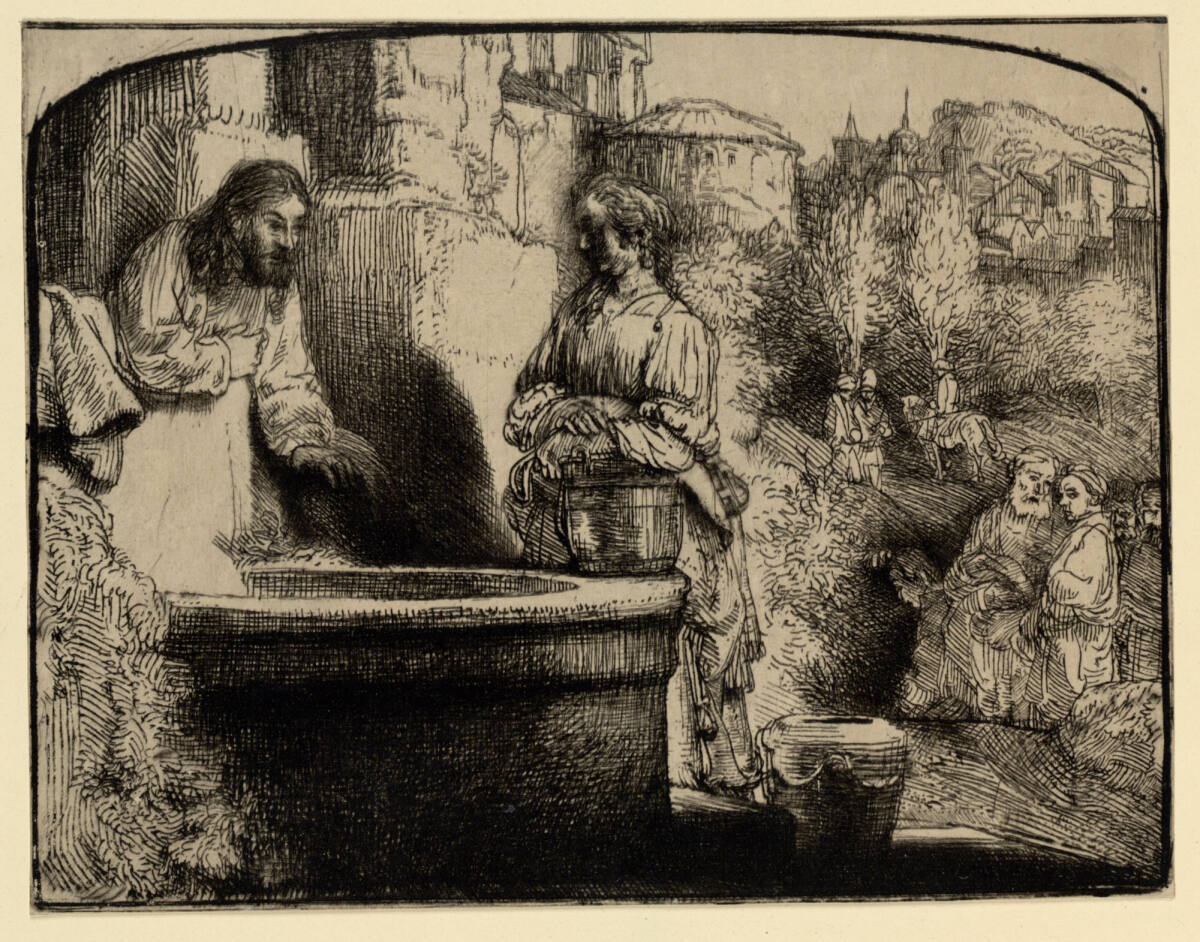 Christus und die Samariterin, Rembrandt, 1657