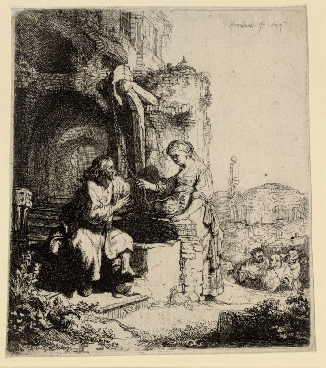 Christus und die Samariterin, Rembrandt, 1634