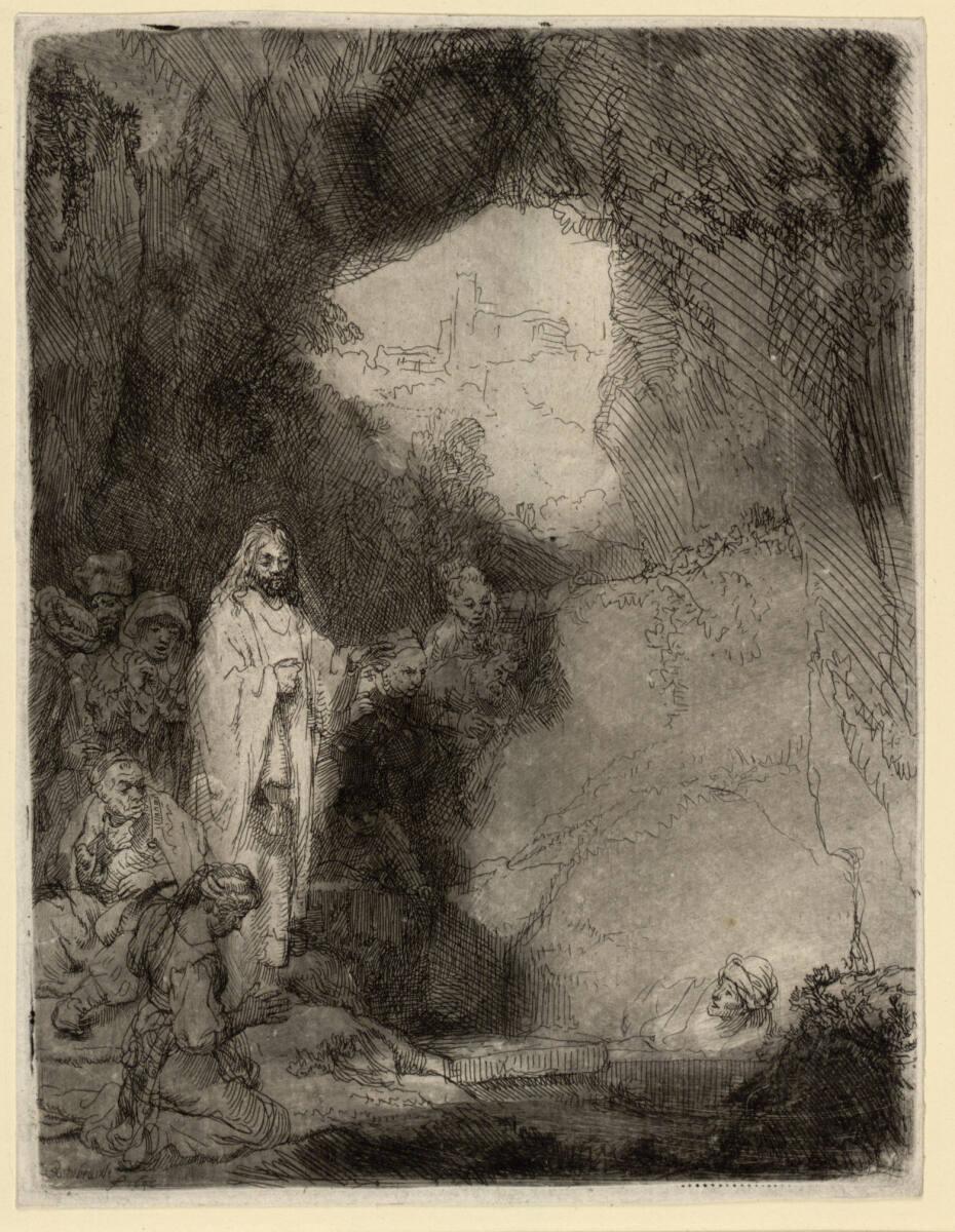 Rembrandt Harmensz. van Rijn, Die Auferweckung des Lazarus (kleine Platte), Inv. Nr.: DG1926/13…