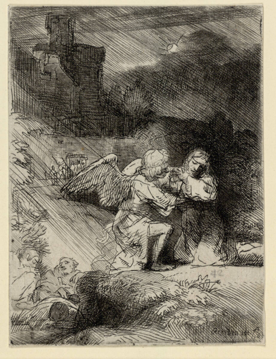 Christus am Ölberg, Rembrandt