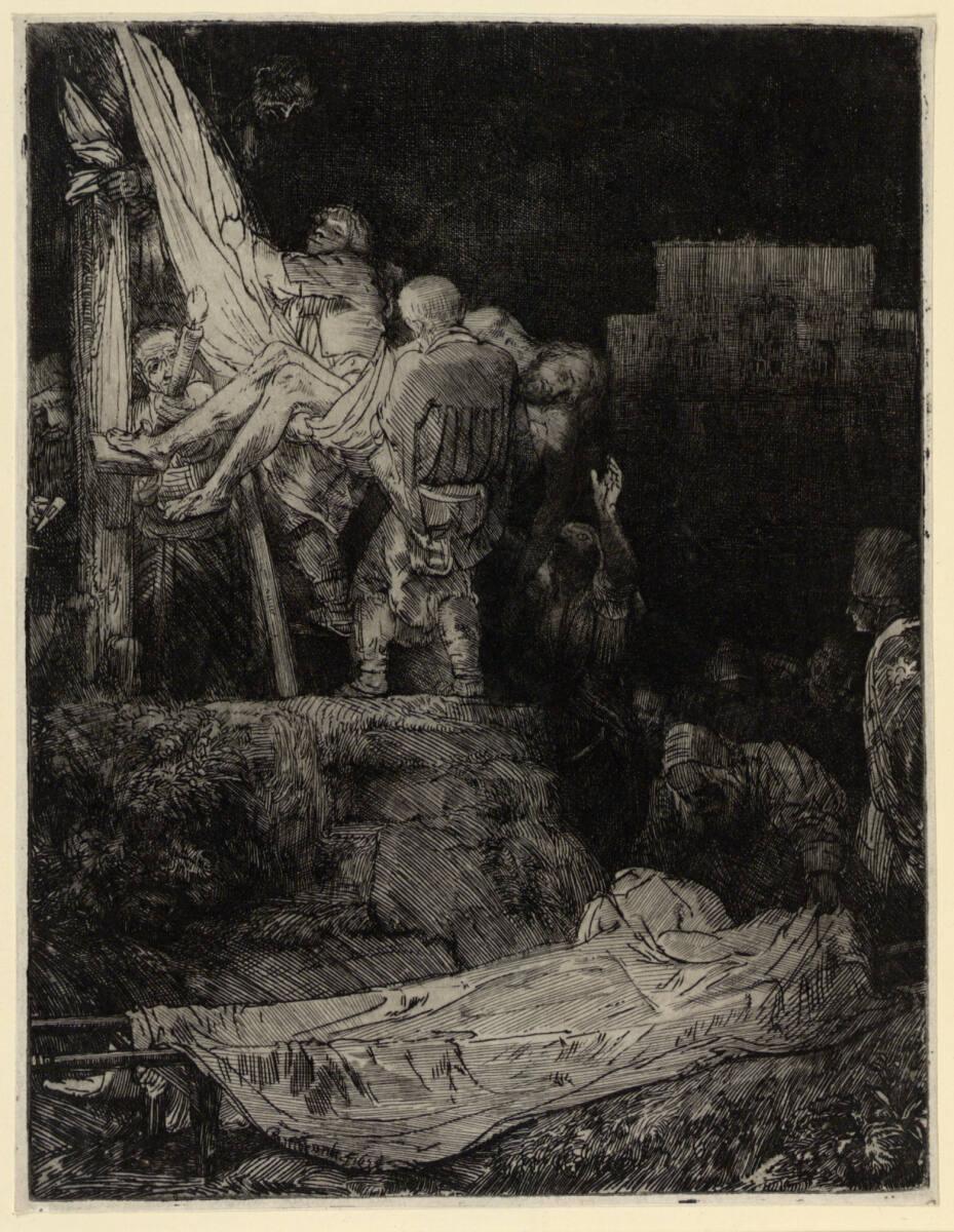 Die Kreuzabnahme bei Fackelschein, Rembrandt, 1654