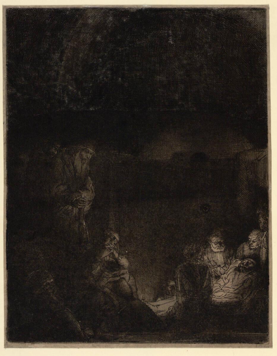 Rembrandt Harmensz. van Rijn, Grablegung Christi, Inv. Nr.: DG1926/162