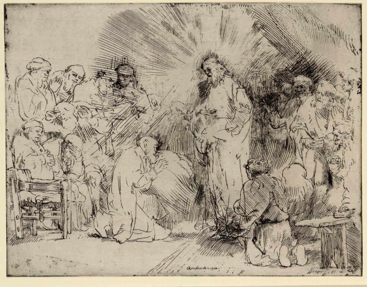 Rembrandt Harmensz. van Rijn, Christus den Jüngern erscheinend, Inv. Nr.: DG1926/171
