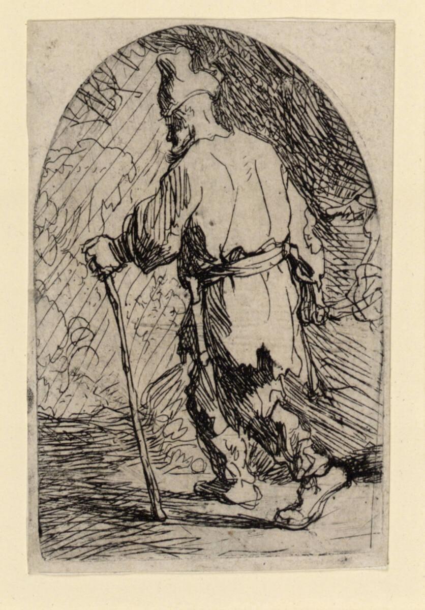 Die Flucht nach Ägypten (Fragment), Rembrandt