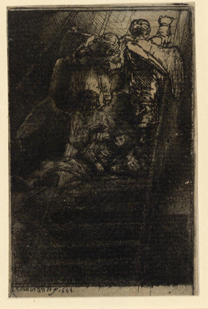 Rembrandt Harmensz. van Rijn, Die Jakobsleiter  (Illustration zu  Menasse ben Israels "Piedra G…