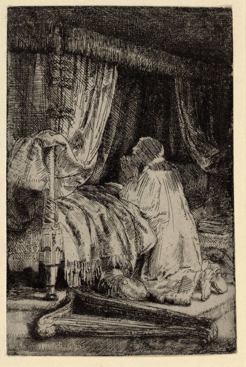 David betend, Rembrandt
