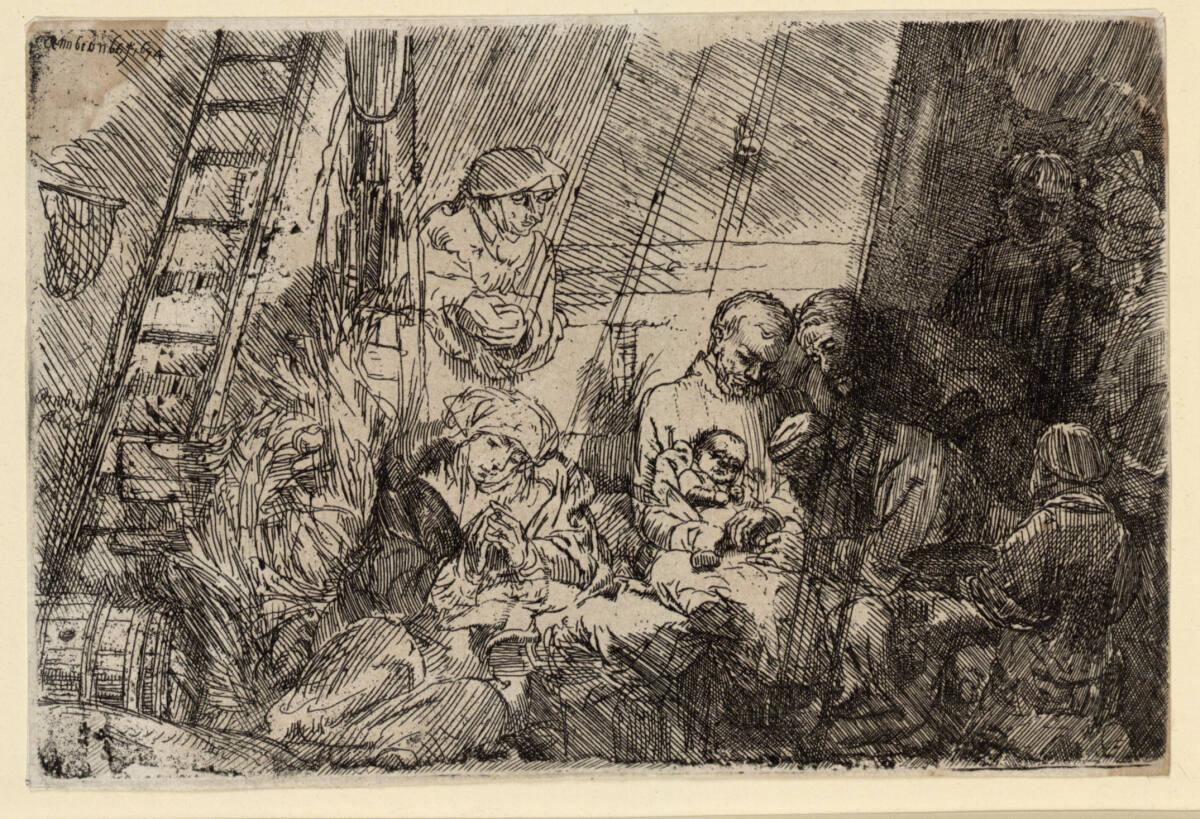 Die Beschneidung im Stall, Rembrandt, 1654
