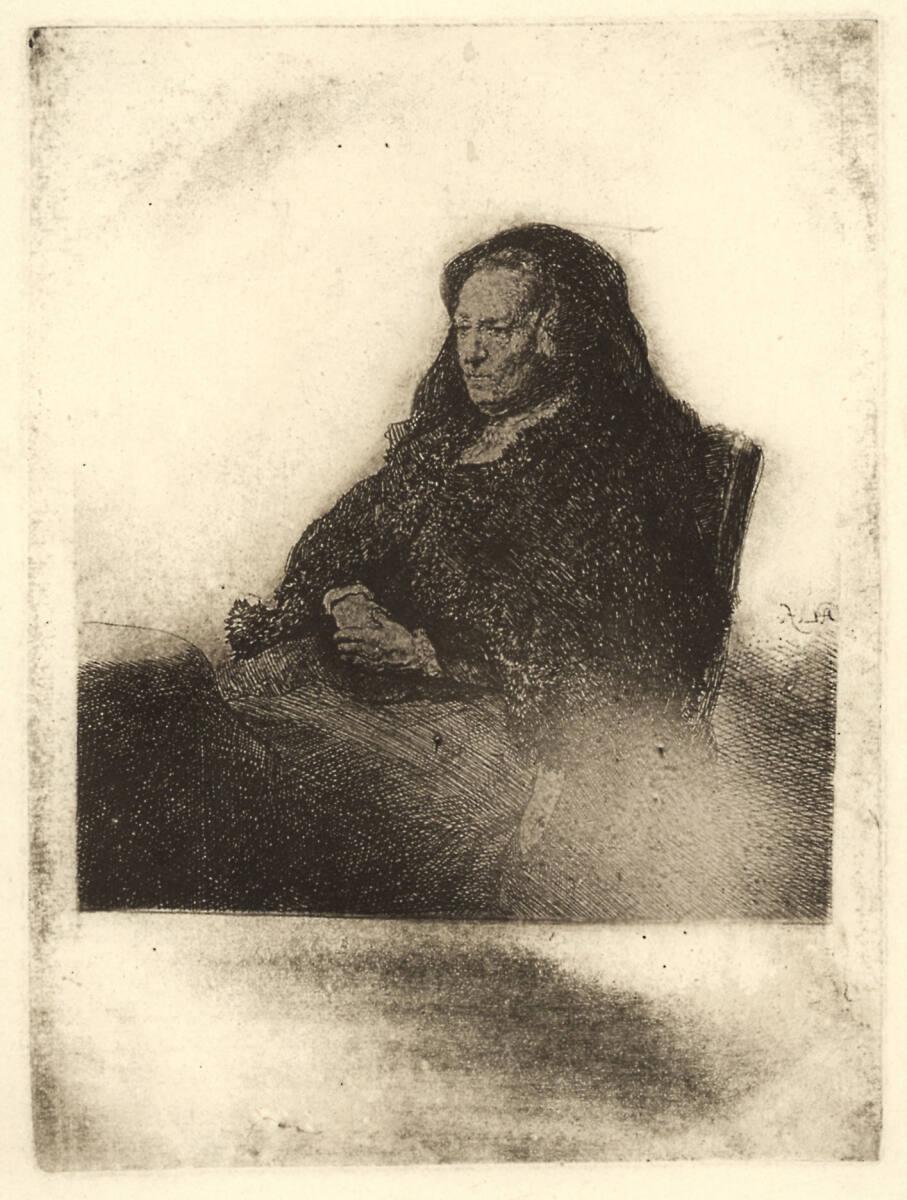 Paul Pretsch, Rembrandts Mutter (spiegelverkehrt), Inv. Nr.: FotoGLV2000/9205