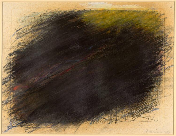 Arnulf Rainer, Eine Übermalung, Inv. Nr.: 34949