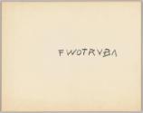 Fritz Wotruba, Aus der Serie "Verwandlungen": Titelblatt, Aus der Serie "Verwandlungen": Zwei s…