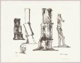 Fritz Wotruba, Aus der Serie "Verwandlungen": Vier Figuren und ein Kopf, Inv. Nr.: DG2004/4