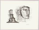 Fritz Wotruba, Aus der Serie "Verwandlungen": Kopf und Figur, Inv. Nr.: DG2004/9