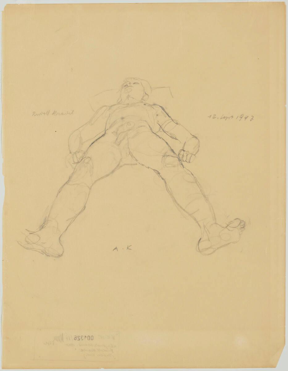 Anton Kolig, Männlicher Akt, Inv. Nr.: EDLDB1326