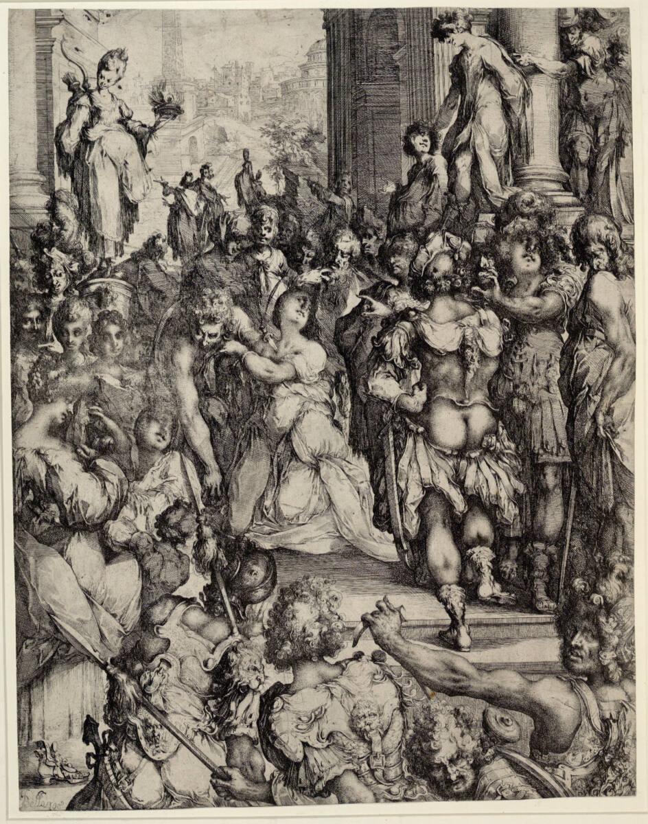 Jacques Bellange, Das Martyrium der heiligen Lucia, Inv. Nr.: DG1930/328