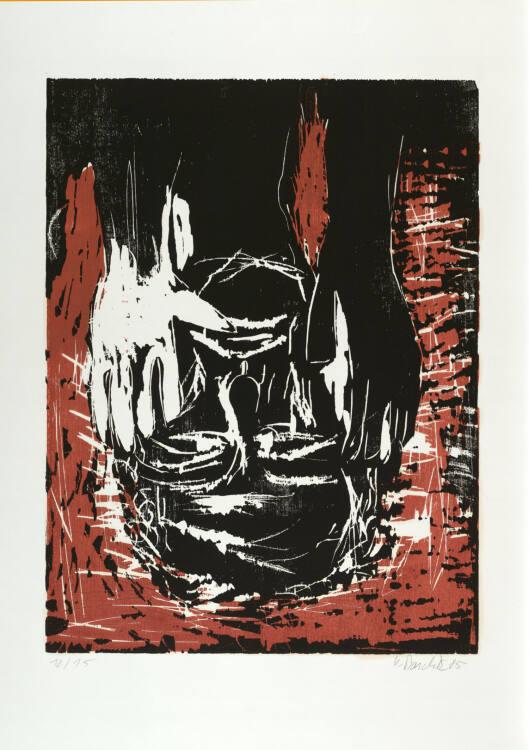 Georg Baselitz, Weisse und schwarze Hand, Inv. Nr.: DG1989/29
