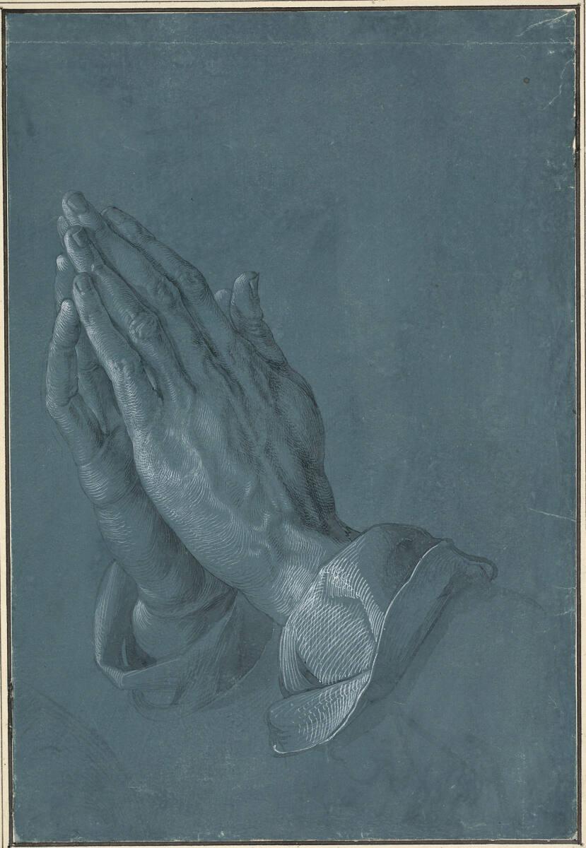 Albrecht Dürer, Betende Hände (Detail aus dem "Heller-Altar"), Inv. Nr.: 3113