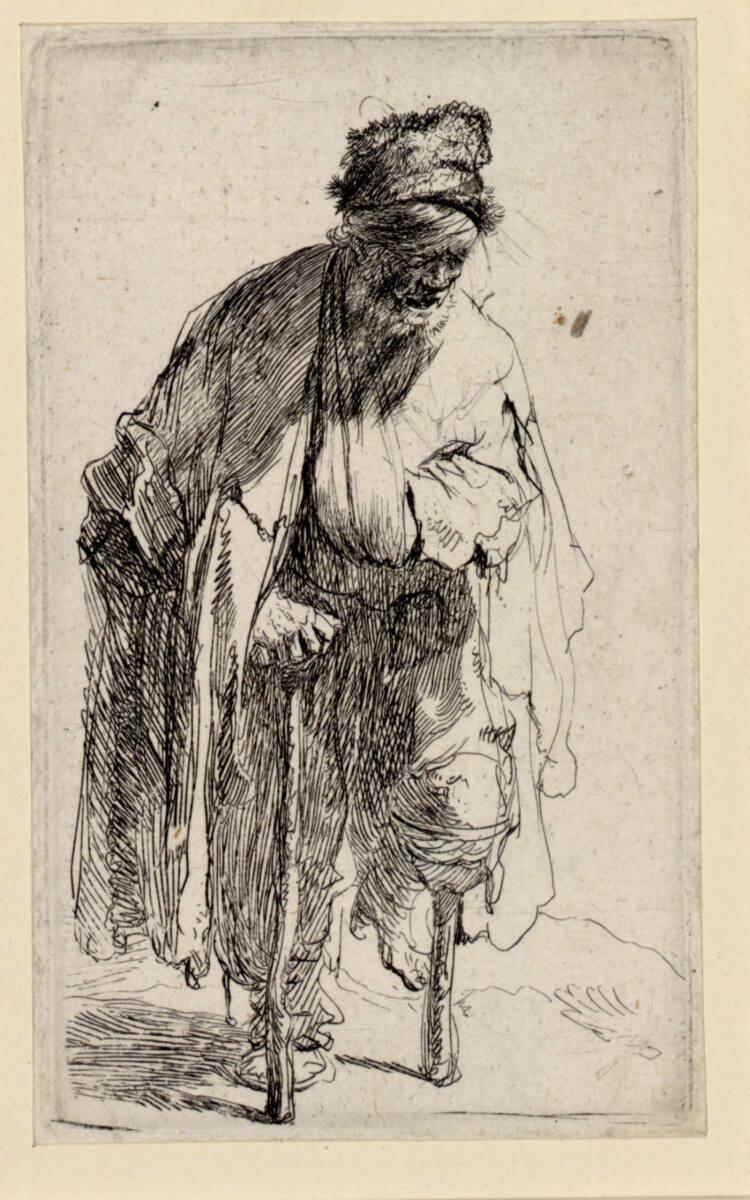 Rembrandt Harmensz. van Rijn, Der Stelzfuss, Inv. Nr.: DG1926/317