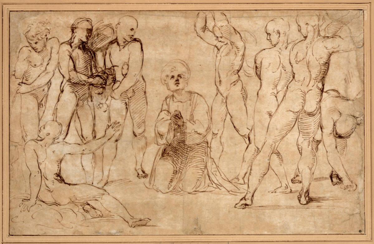 Raffaello Santi, Steinigung des heiligen Stephanus, Inv. Nr.: 211