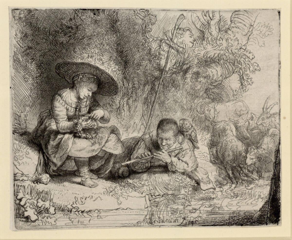 Eulenspiegel, Rembrandt, 1642