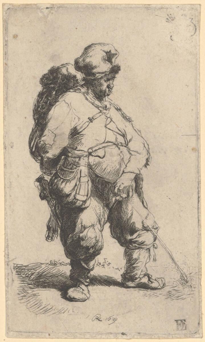 Rembrandt Harmensz. van Rijn, Ein urinierender Mann, Inv. Nr.: DG1926/326